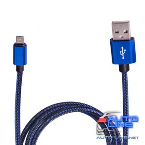 Кабель USB - Micro USB (Blue) ((400) Bl)